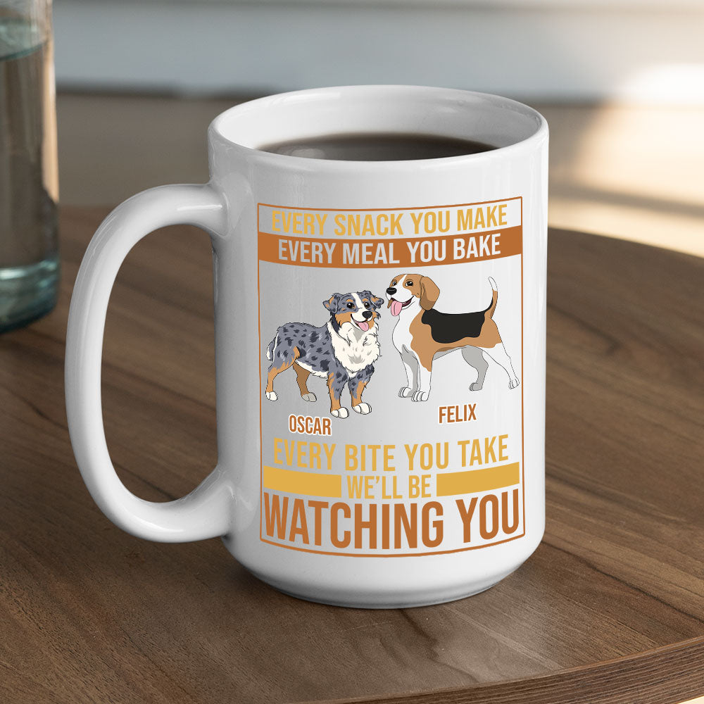 Snack And Meal - Customizable Personalized Coffee Mug for Pet Lovers