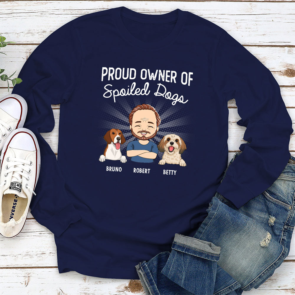 Proud Owner - Stylish Personalized Custom Long Sleeve T-shirt for Pet Lovers