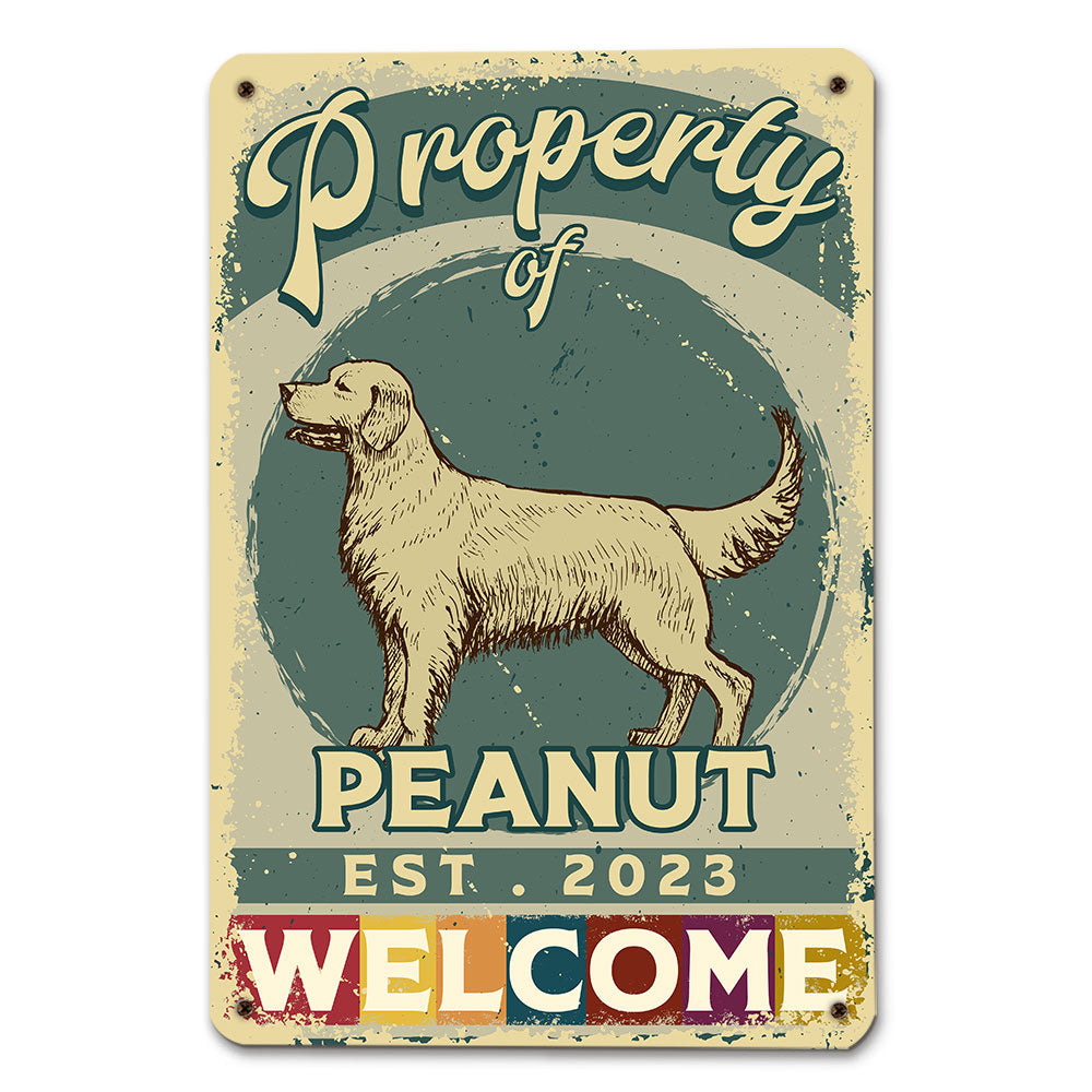 Personalized Custom Metal Sign - Ideal Property Decor for Dog Lovers