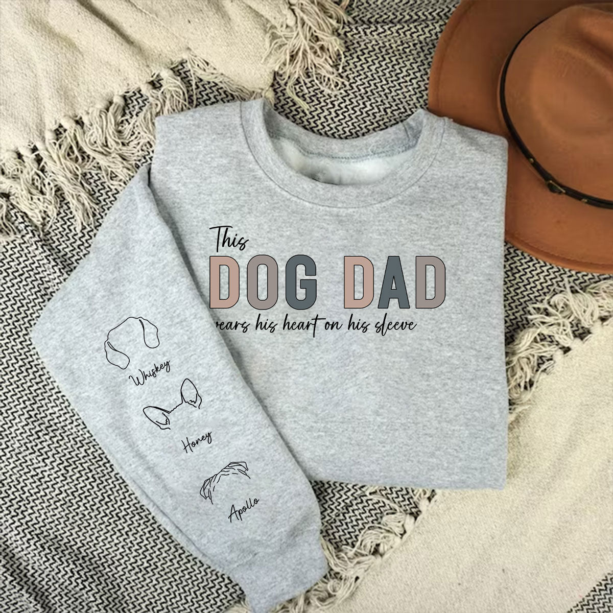 This Dog Mom - Personalized Custom Unisex 6.0 oz Long Sleeve T-shirt