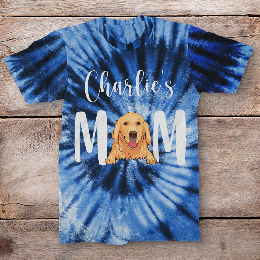 Stylish Personalized Custom All-over-print Dog Mom T-shirt for Everyday Wear