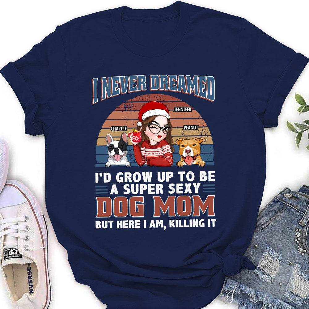 Super Sexy Personalized Custom Women's Dog Dad Mom T-shirt - A Perfect Gift for Pet Lovers