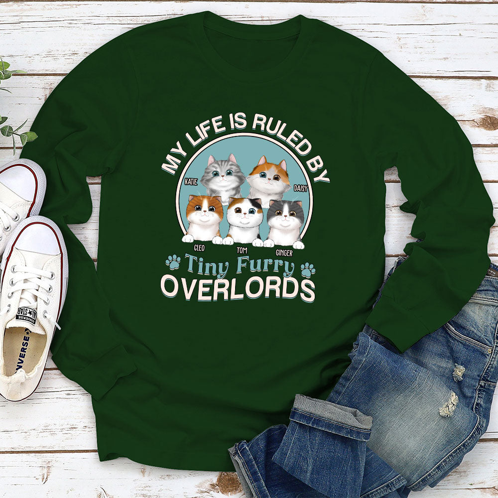 Furry Overlords - One-of-a-Kind Personalized Custom Long Sleeve T-shirt for Pet Lovers
