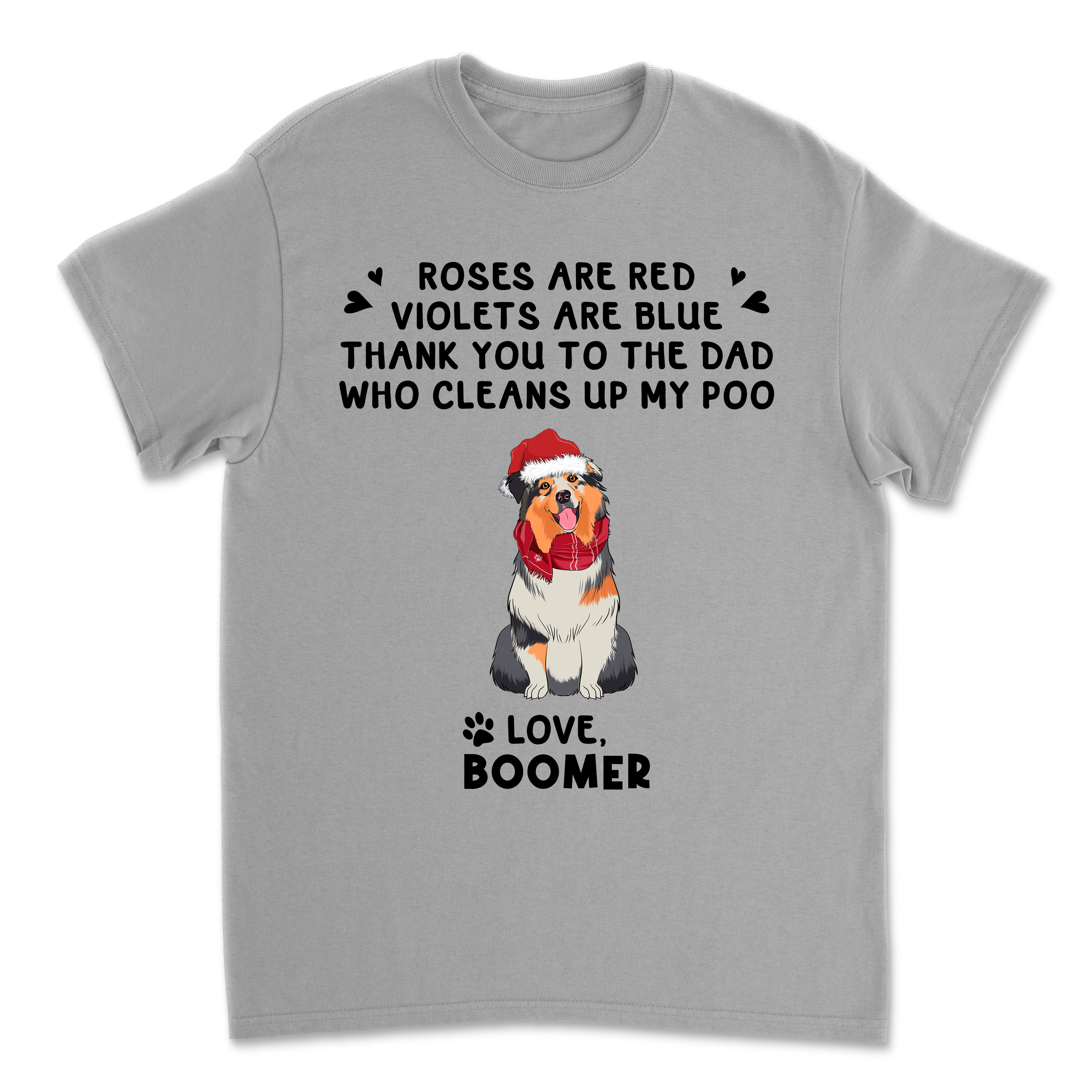 Thanks To Dad - Personalized Custom Unisex 5.3 oz T-shirt for Pet Lovers