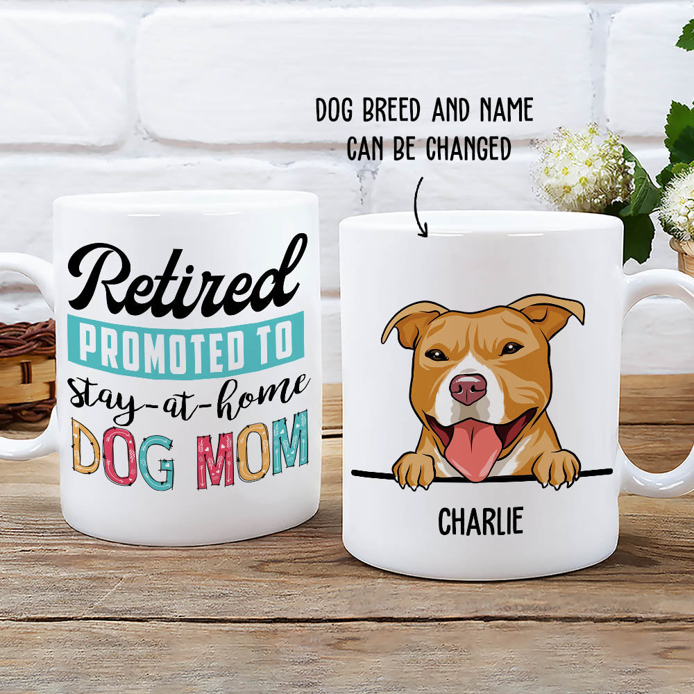 Retired Promoted To - 11oz/15oz Personalized Coffee Mug for Pet Lovers