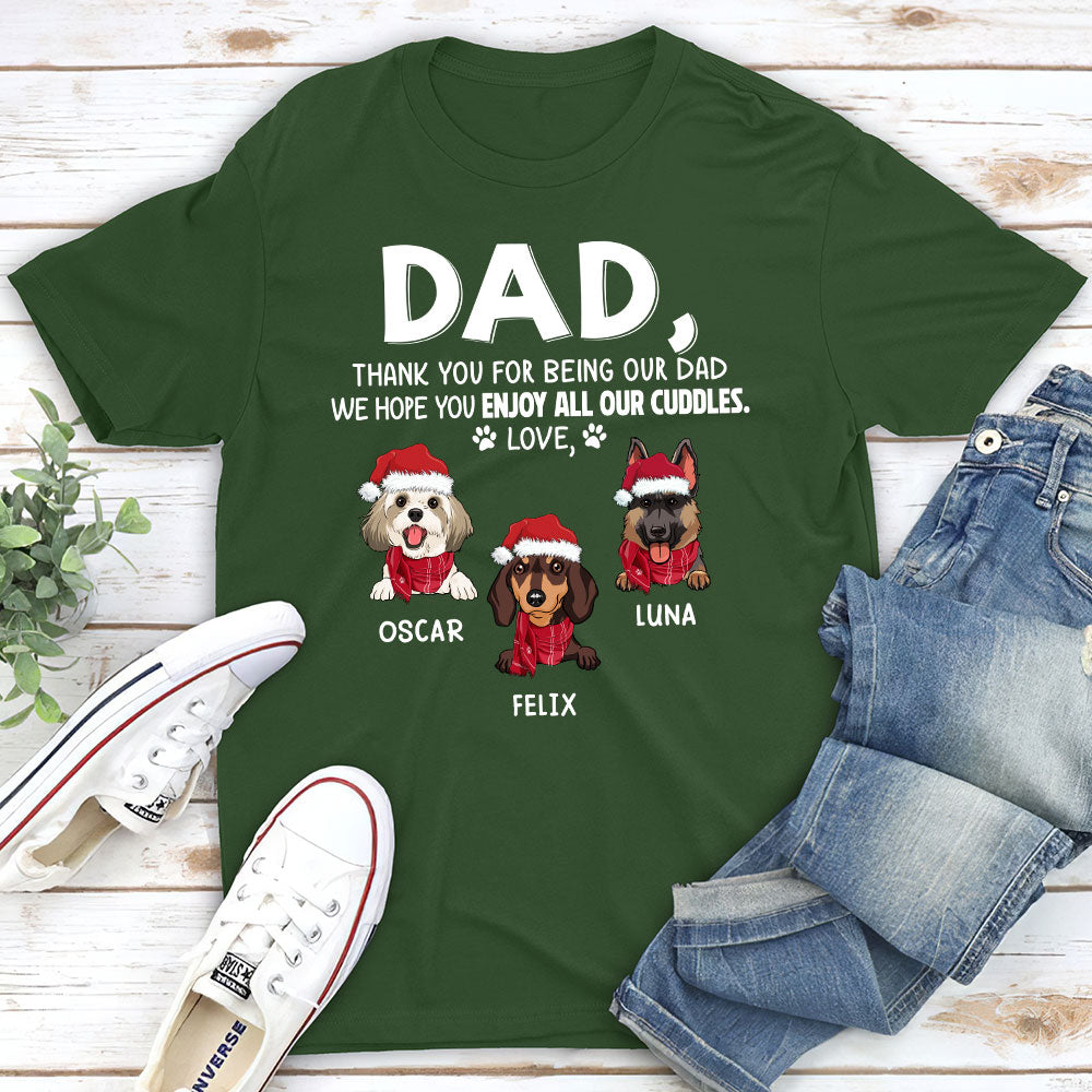 Enjoy Cuddles - Customizable Unisex 5.3 oz Personalized T-shirt for Pet Lovers