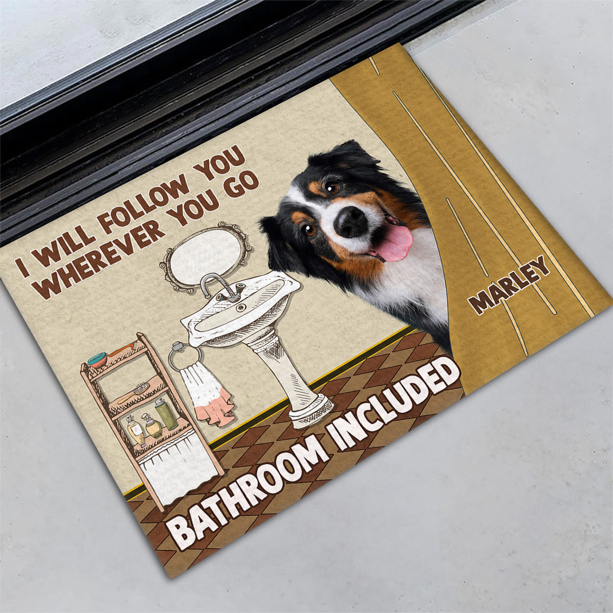 Personalized Custom Pet Picture Doormat - Ideal for Pet Lovers