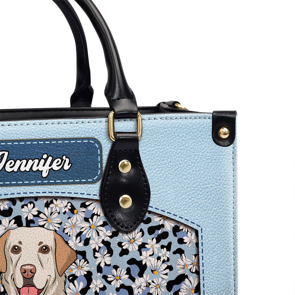 Exquisite Personalized Custom Leather Bag for Flawless Dog Moms