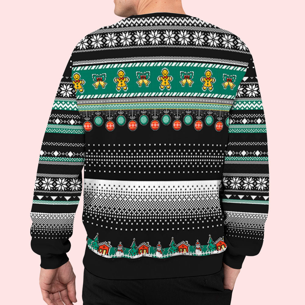 Merry Woofmas From Dog - Personalized Custom All-Over-Print Unisex 8.8 oz Polyester Blend Sweatshirt
