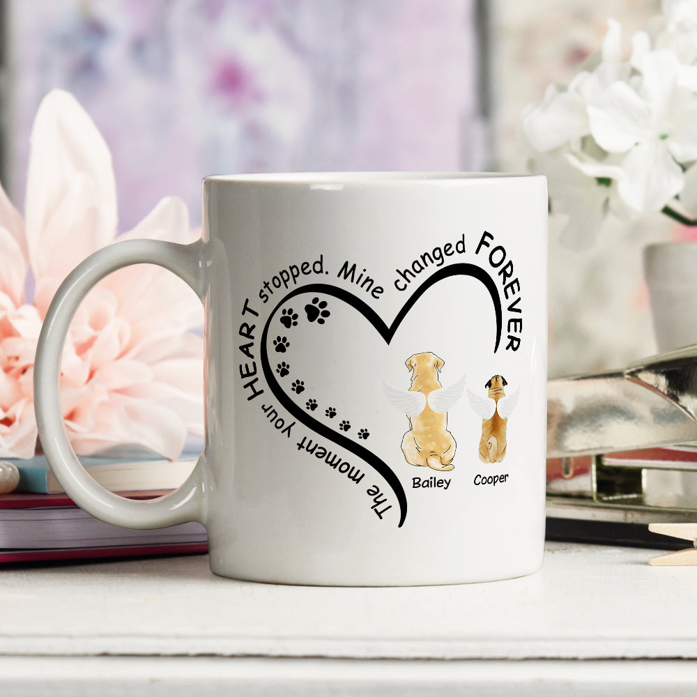 My Heart Changed Forever - Personalized Custom Ceramic Coffee Mug for Pet Lovers in 11oz and 15oz