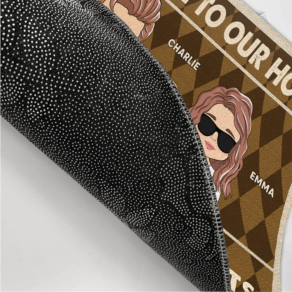 Hope You Brought - Personalized Custom Cat Picture Doormat in 24' x 16' and 30' x 18' Sizes