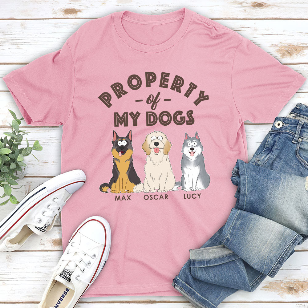 My Dog Property - Personalized Custom Unisex 5.3 oz T-shirt for Pet Lovers