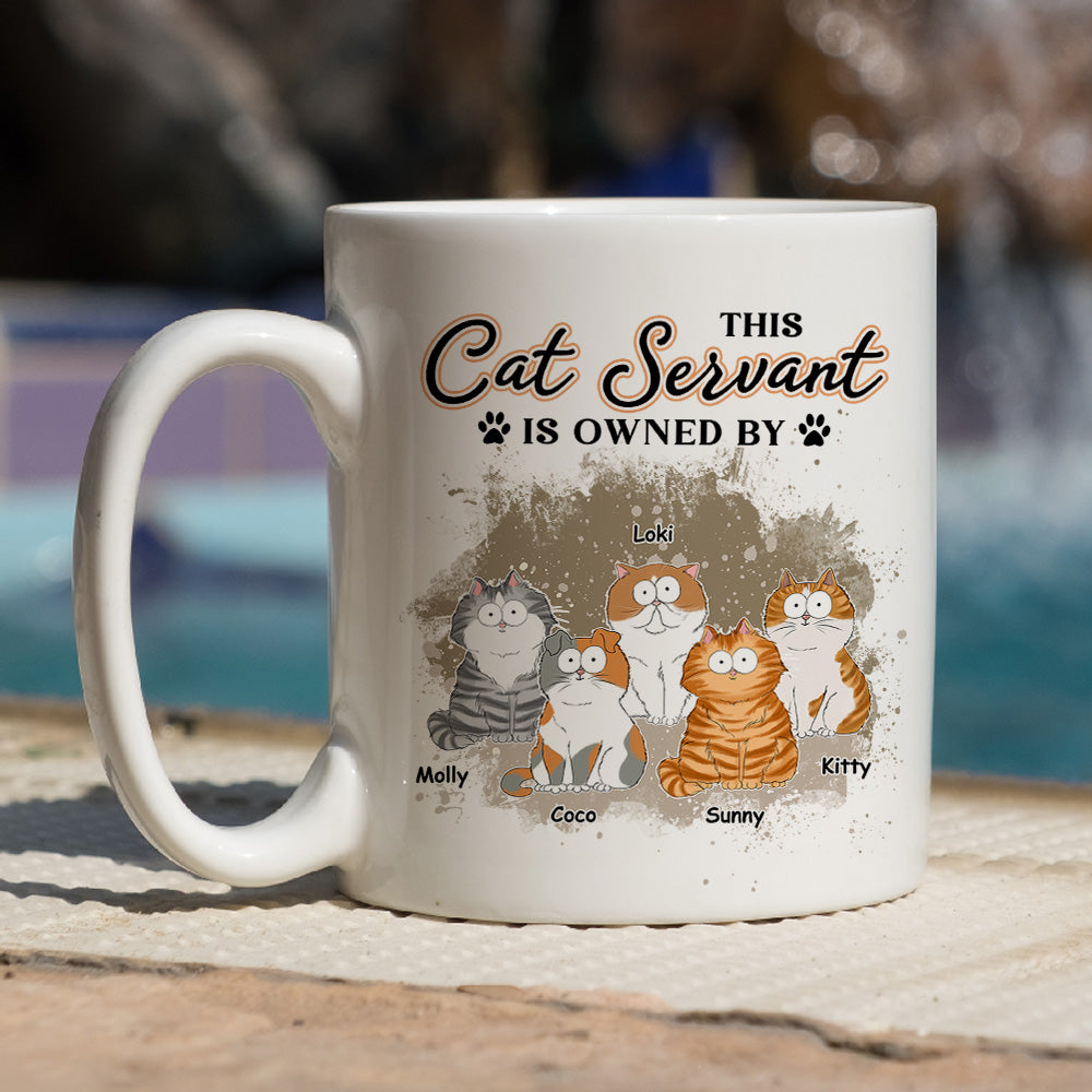 This Cat Servant - Personalized Custom 11oz and 15oz Coffee Mug for Pet Lovers