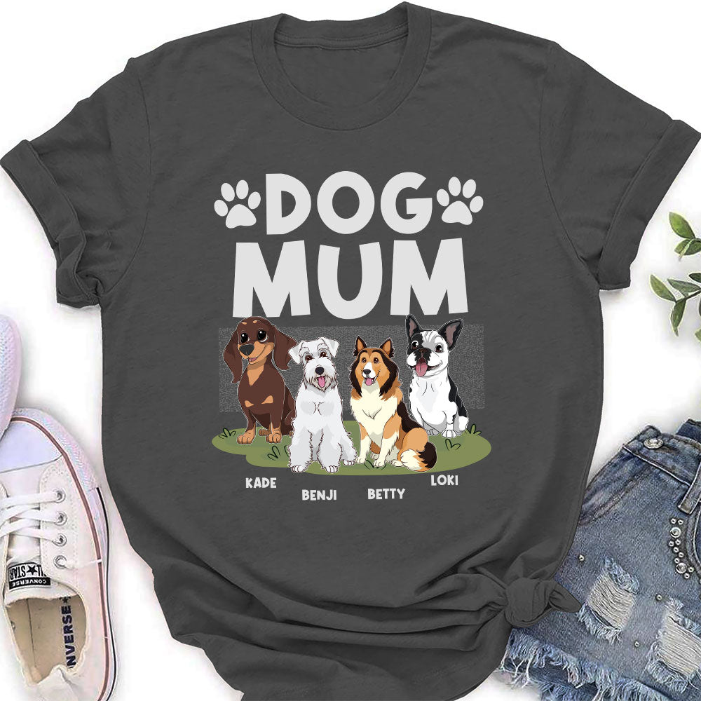 Happy Dog - Exquisitely Personalized Custom Women's T-shirt for Pet Lovers