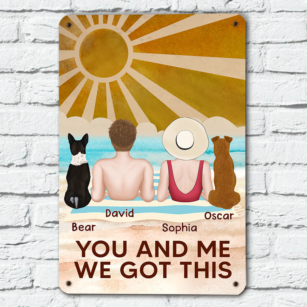 We Got This - Personalized Custom Heavy Gauge Aluminum Metal Sign in 8' x 12' and 12' x 18' Sizes