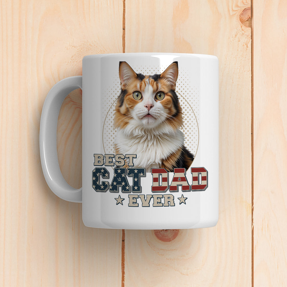 Custom Photo Ultimate Dog and Cat Dad Personalized Custom Coffee Mug - Ideal Gift for Pet Lovers