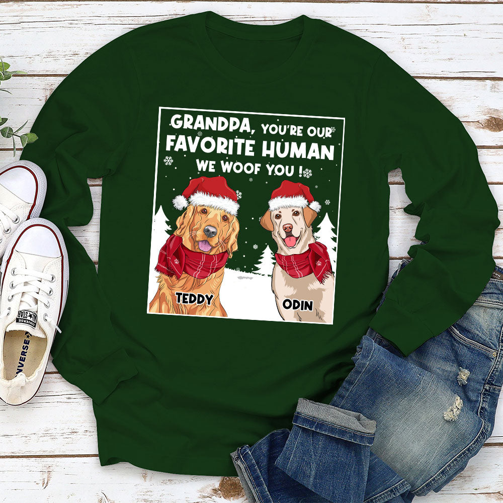 My Human - Personalized Custom Long Sleeve T-Shirt for Pet Lovers
