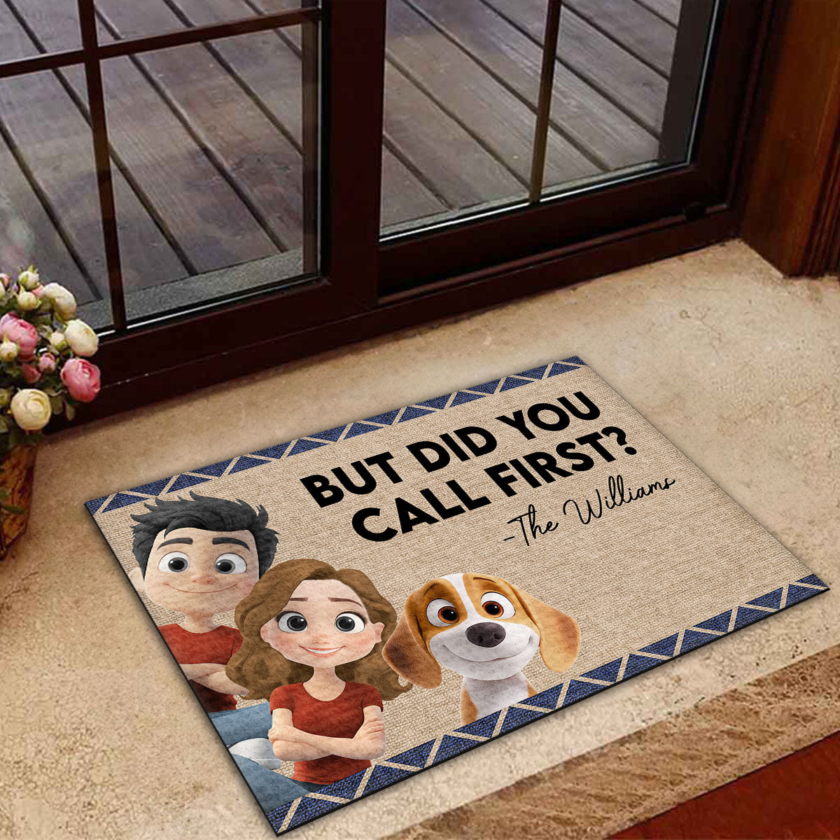 But Did You - Personalized Custom Pet Picture Doormat with Multiple Sizes and Options
