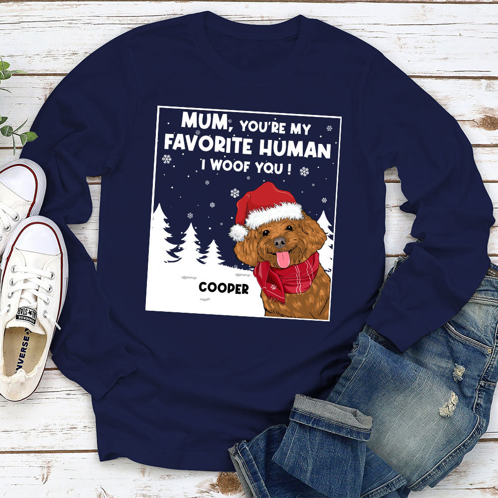 My Human - Personalized Custom Long Sleeve T-Shirt for Pet Lovers