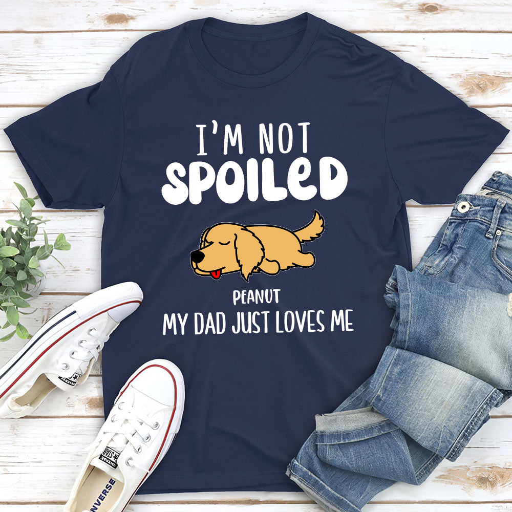 She Just Loves Me - Customizable Unisex Personalized T-shirt for Pet Lovers
