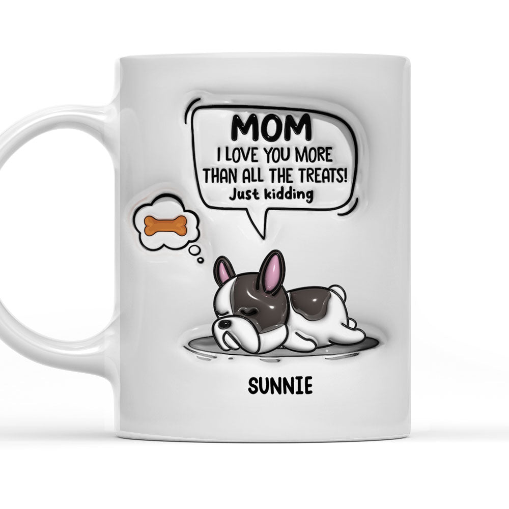 Mom I Love You - Premium Personalized Custom 3D Inflated Effect Ceramic Mug (11oz & 15oz)