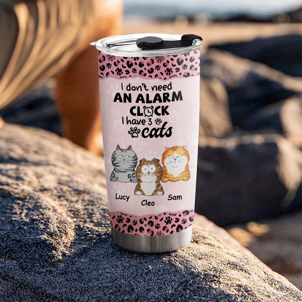 Personalized Custom Alarm Clock Tumbler - 20oz High - Quality Stainless Steel with Thousands of Cool Designs