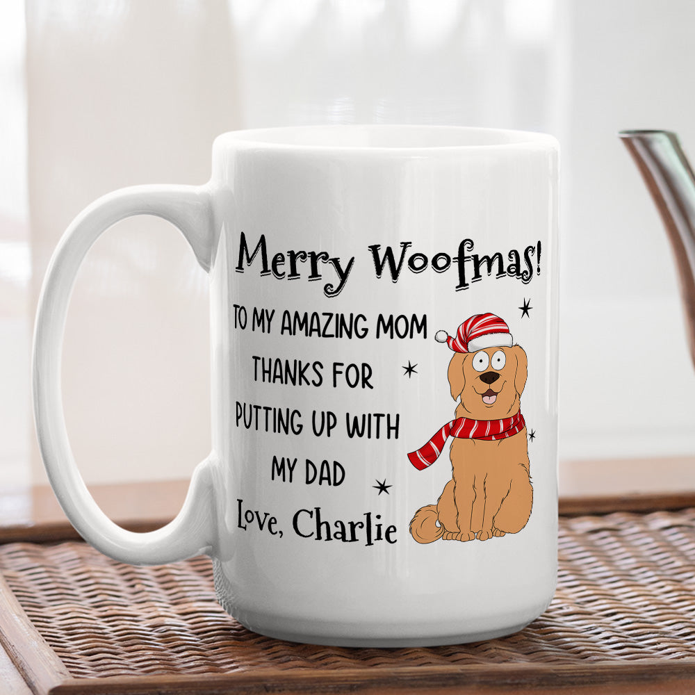 Personalized Custom Coffee Mug for an Amazing Christmas with Your Dog