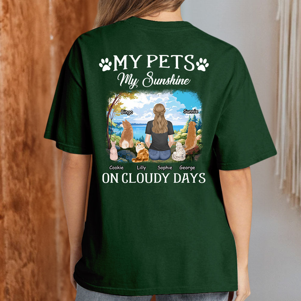 My Pet Sunshine - Personalized Custom Unisex 5.3 oz T-shirt for Pet Lovers