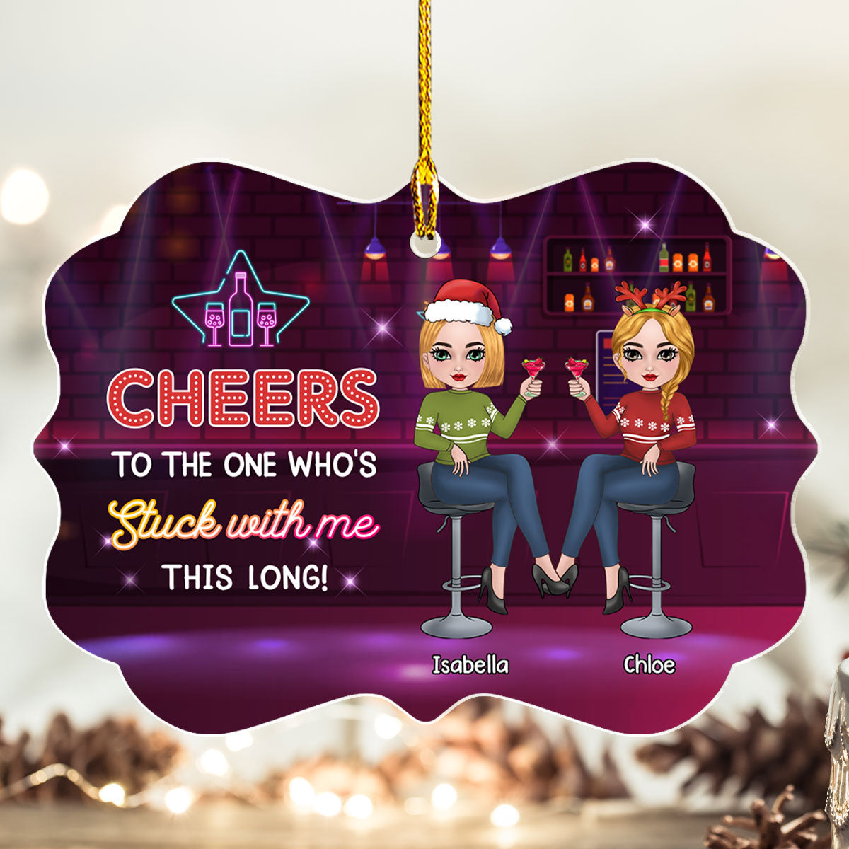 Stuck With Me - Exquisite Personalized Custom Acrylic Christmas Ornament