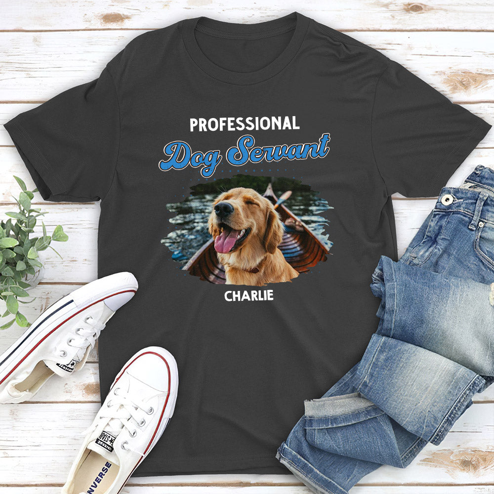 Exclusive Personalized Custom Unisex Professional Dog Servant T-shirt - Ideal Gift for Pet Lovers