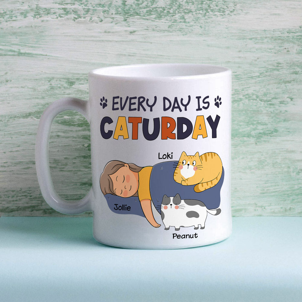 Caturday - Exquisitely Personalized Custom Coffee Mug for Pet Lovers