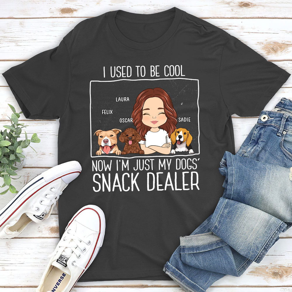 Just A Snack Dealer 2 - Personalized Custom Unisex 5.3 oz T-shirt for Pet Lovers