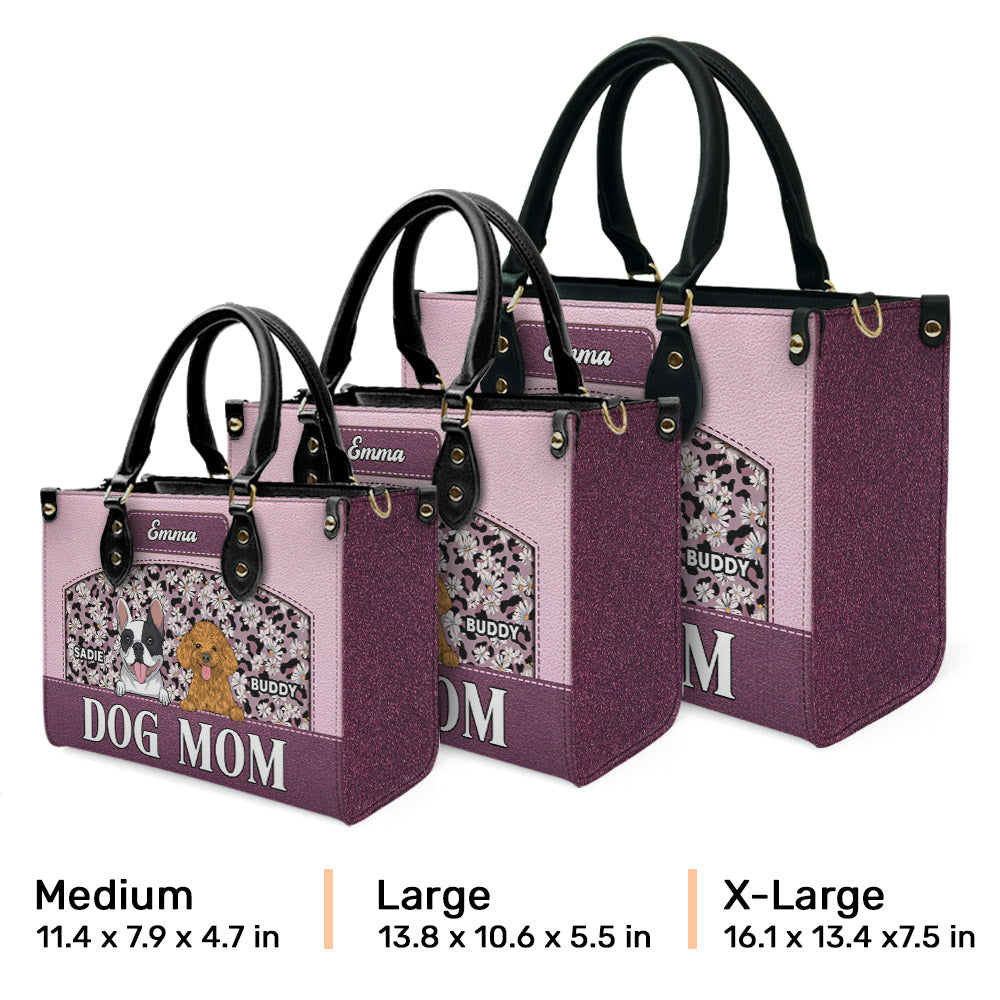Exquisite Personalized Custom Leather Bag for Flawless Dog Moms