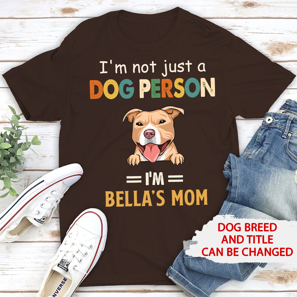 Not Just Dog Person - Personalized Custom Unisex Heavy Cotton T-shirt for Pet Lovers
