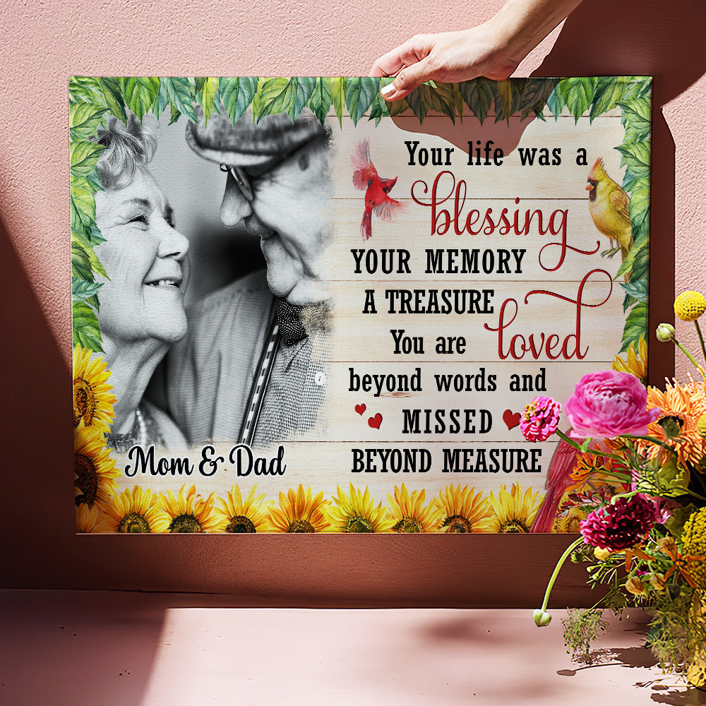 The Blessing Life - Exquisite Personalized Custom Photo Canvas for Unforgettable Gifting