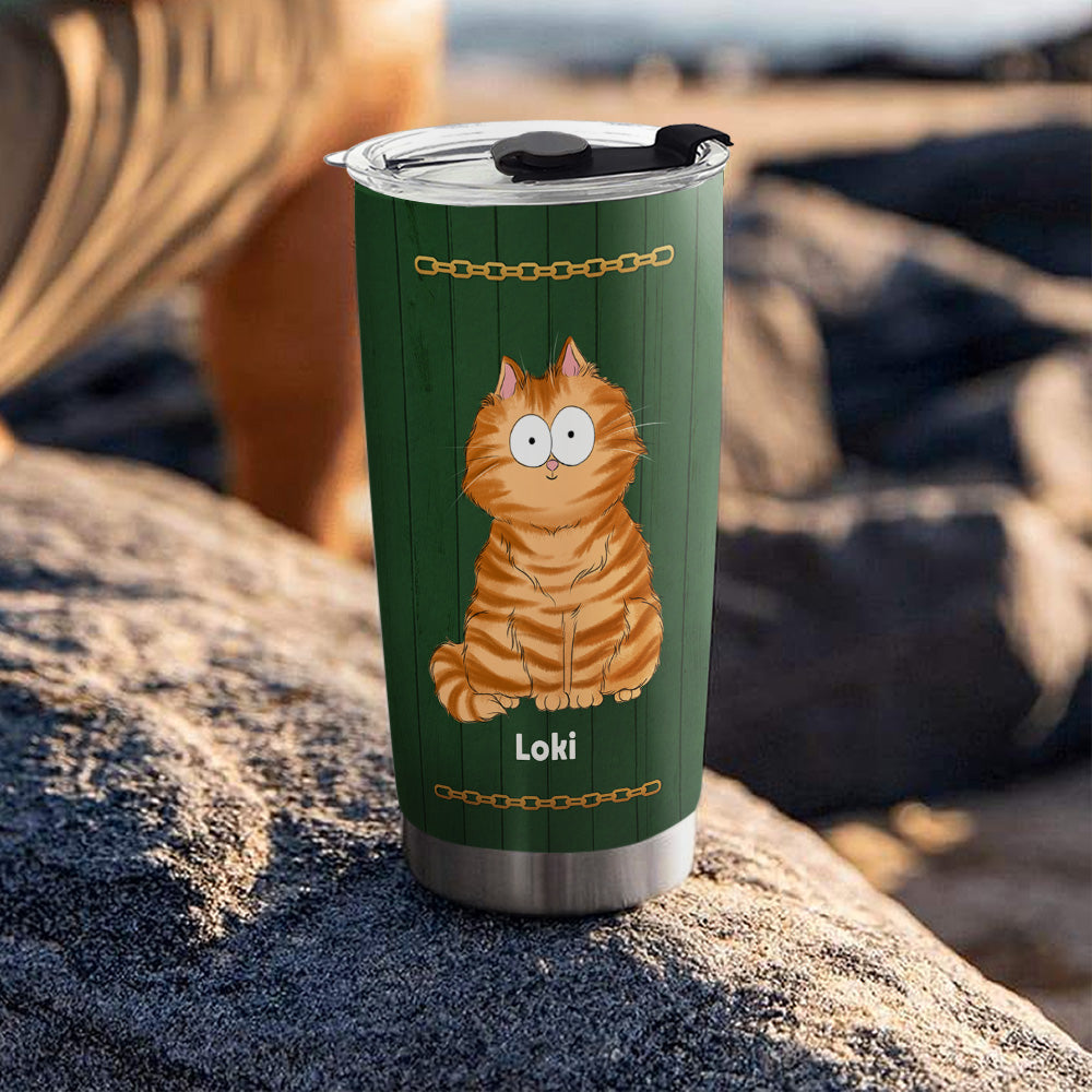 Best Cat Dad Ever - Customizable Personalized 20oz Stainless Steel Tumbler