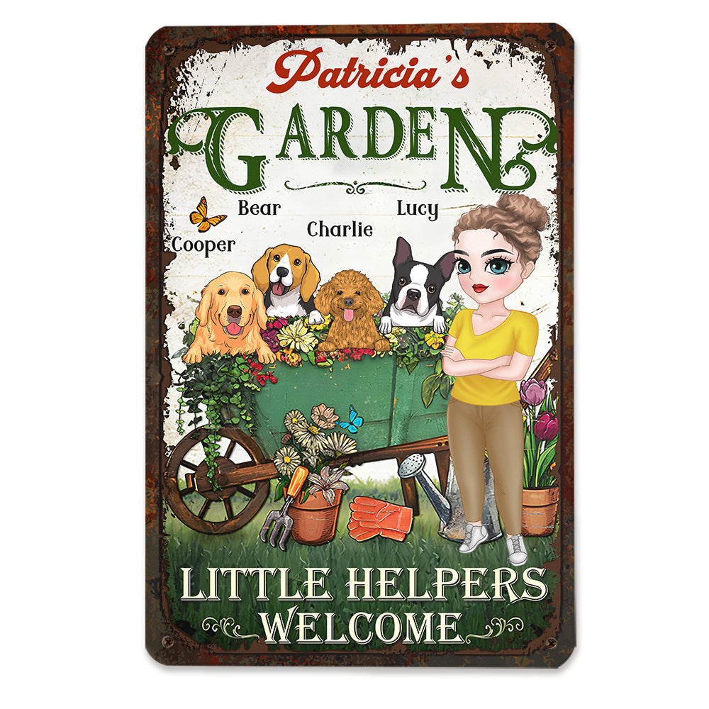 Little Helpers - Personalized Custom Heavy Gauge Aluminum Metal Sign in 8' x 12' and 12' x 18' Sizes