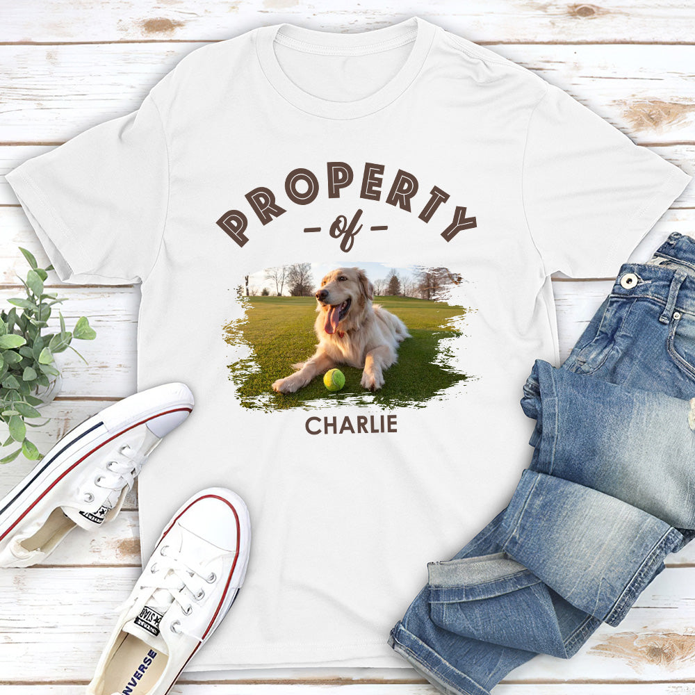 My Dog Property - Personalized Custom Unisex 5.3 oz T-shirt for Pet Lovers