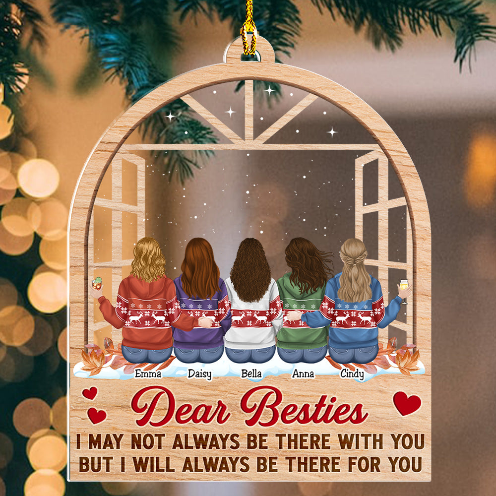 Be There For You - Unique Personalized Custom Acrylic Christmas Ornament with 4' Diameter