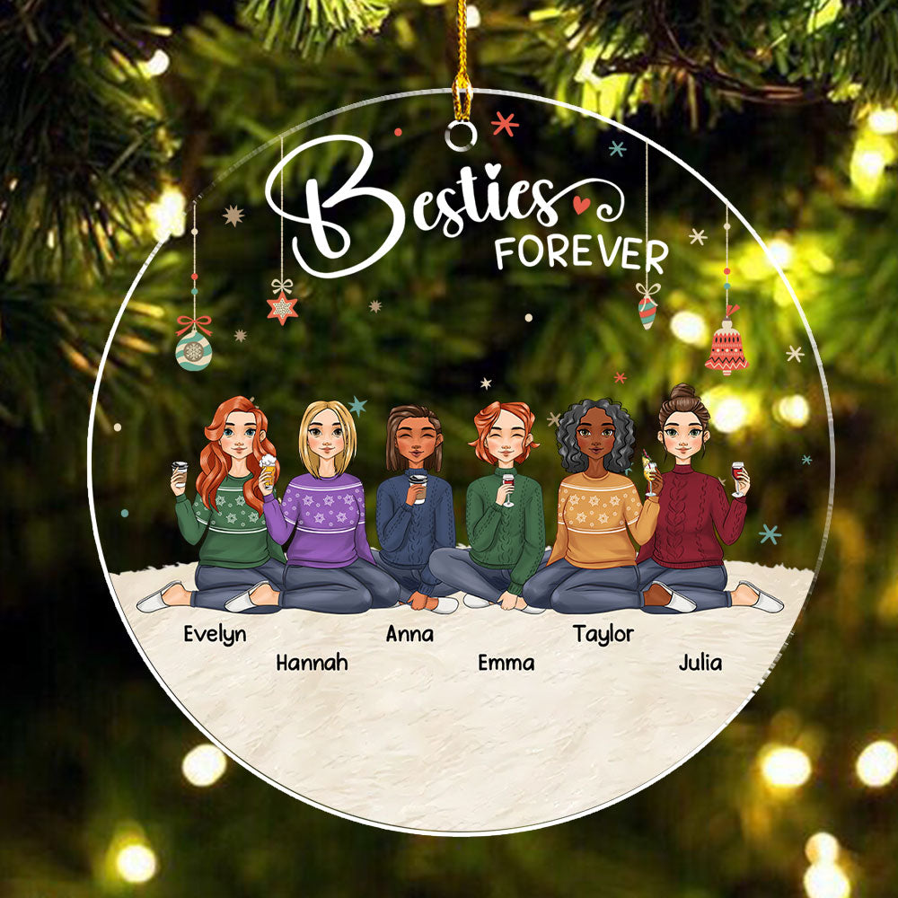 Soul Sisters - Exquisite Personalized Custom Acrylic Christmas Ornament