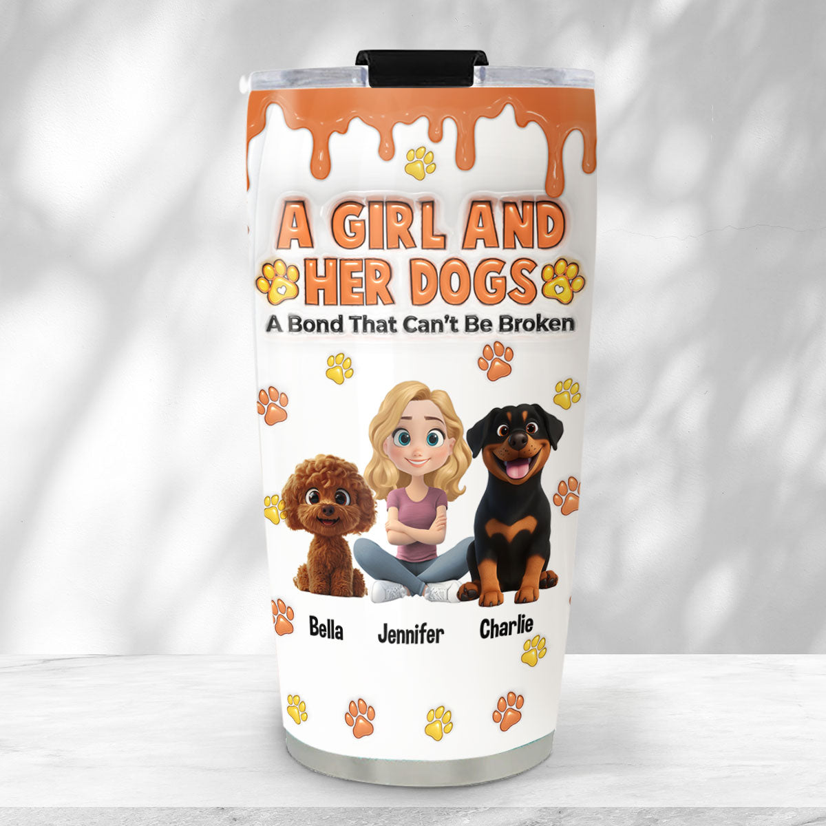 Unbreakable You And Me Bond - Personalized 3D Inflated Custom Tumbler for Unique Expression