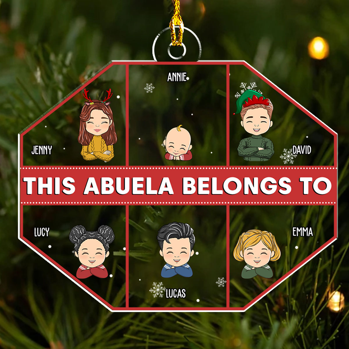 Nana - Exquisite Personalized Custom Acrylic Christmas Ornament