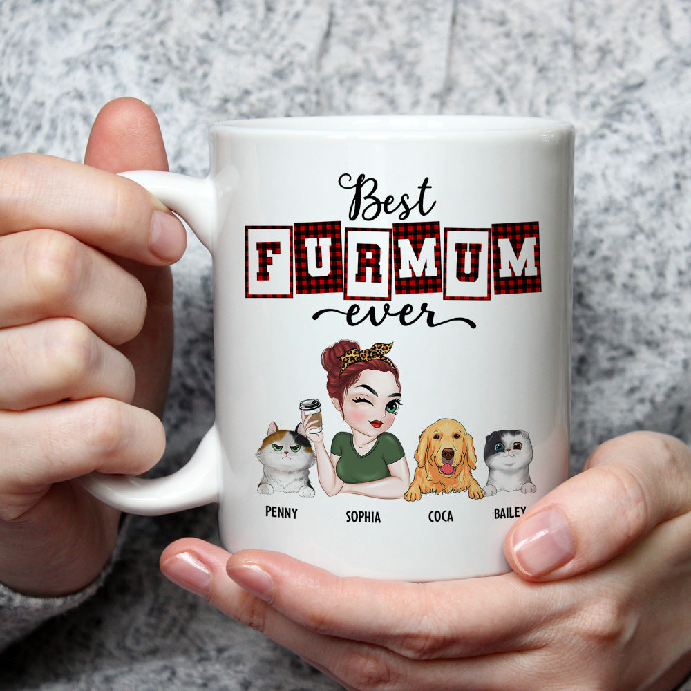 Top-Rated Personalized Custom Coffee Mug for Fur Moms and Dads of the Year