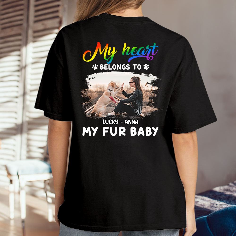 My Fur Babies Personalized Custom Unisex 5.3 oz Photo T-shirt - Ideal Gift for Pet Lovers