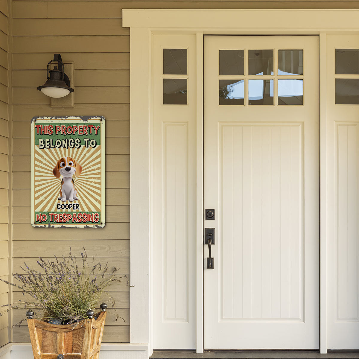 Personalized Custom Metal Warning Sign - Ideal for Home and Office Decor