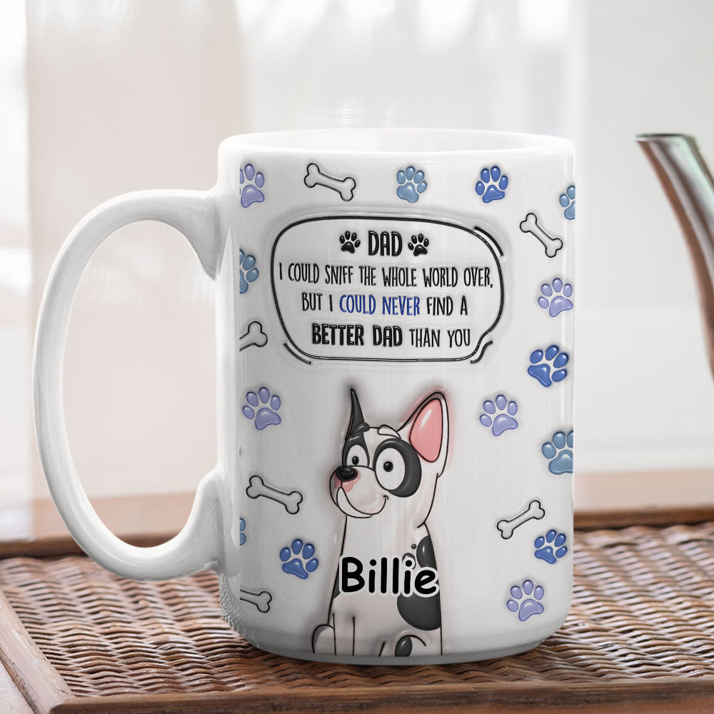 Exquisite Personalized Custom 3D Inflated Effect Ceramic Mug - Ideal for Mom and Dad