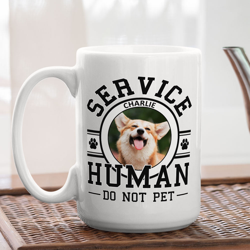 Personalized Custom Pet Service Human Logo Coffee Mug - Ideal Gift for Pet Lovers