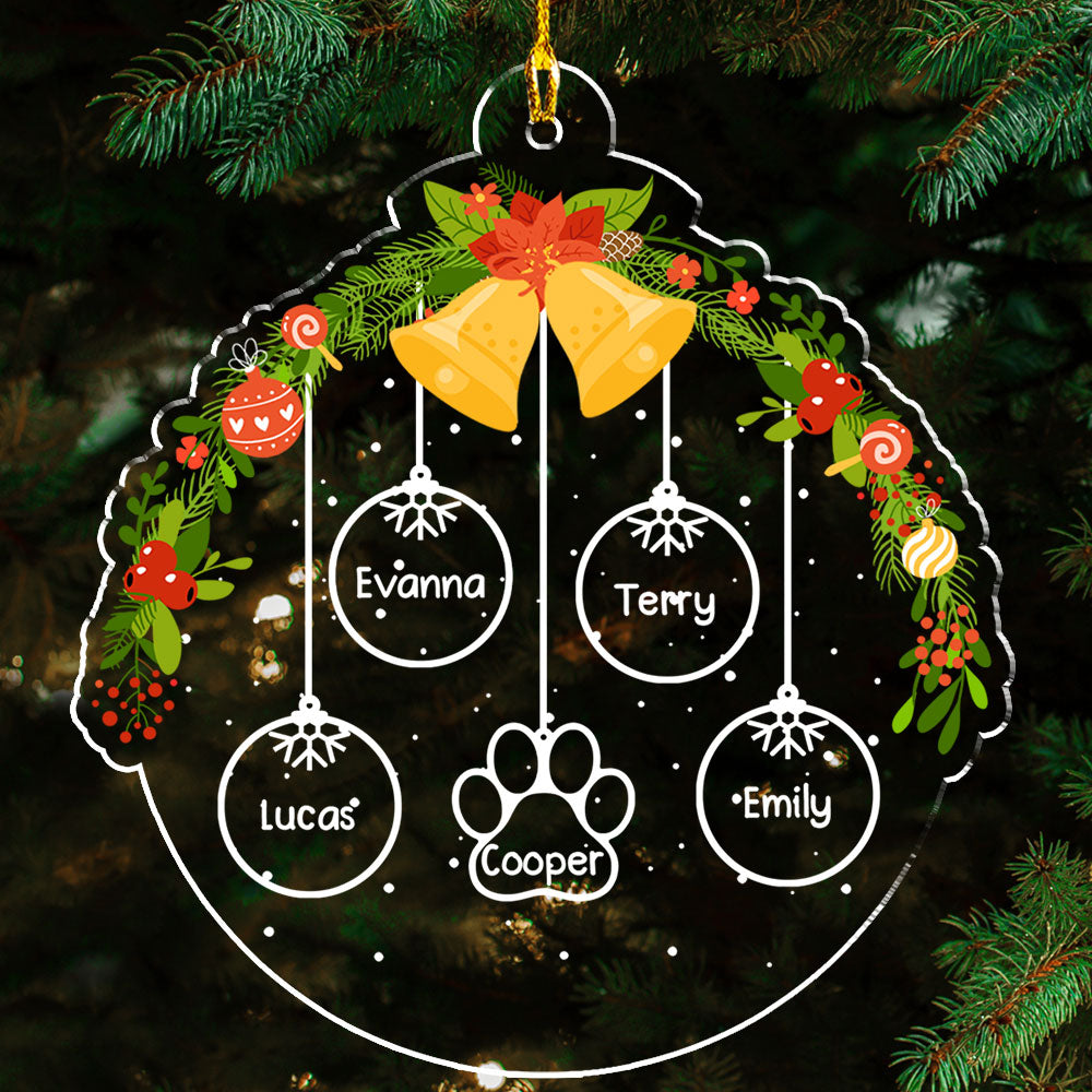 Fairy Bell - Exquisite Personalized Custom Acrylic Christmas Ornament with 4' Diameter