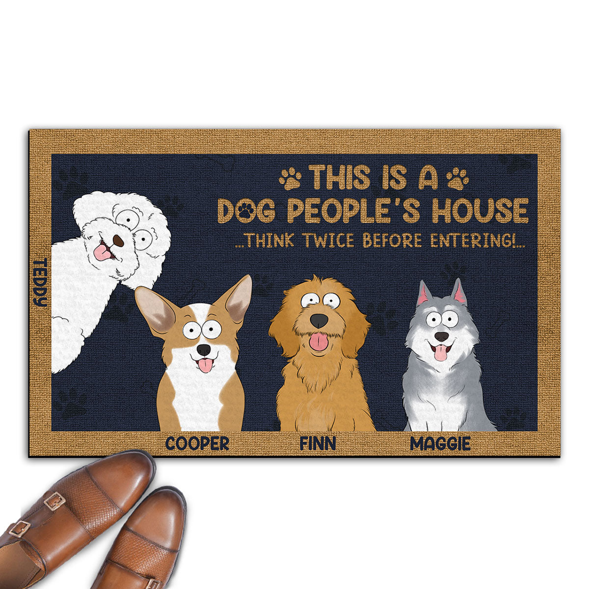 House Of Dog People - Customizable Personalized Doormat for Pet Lovers