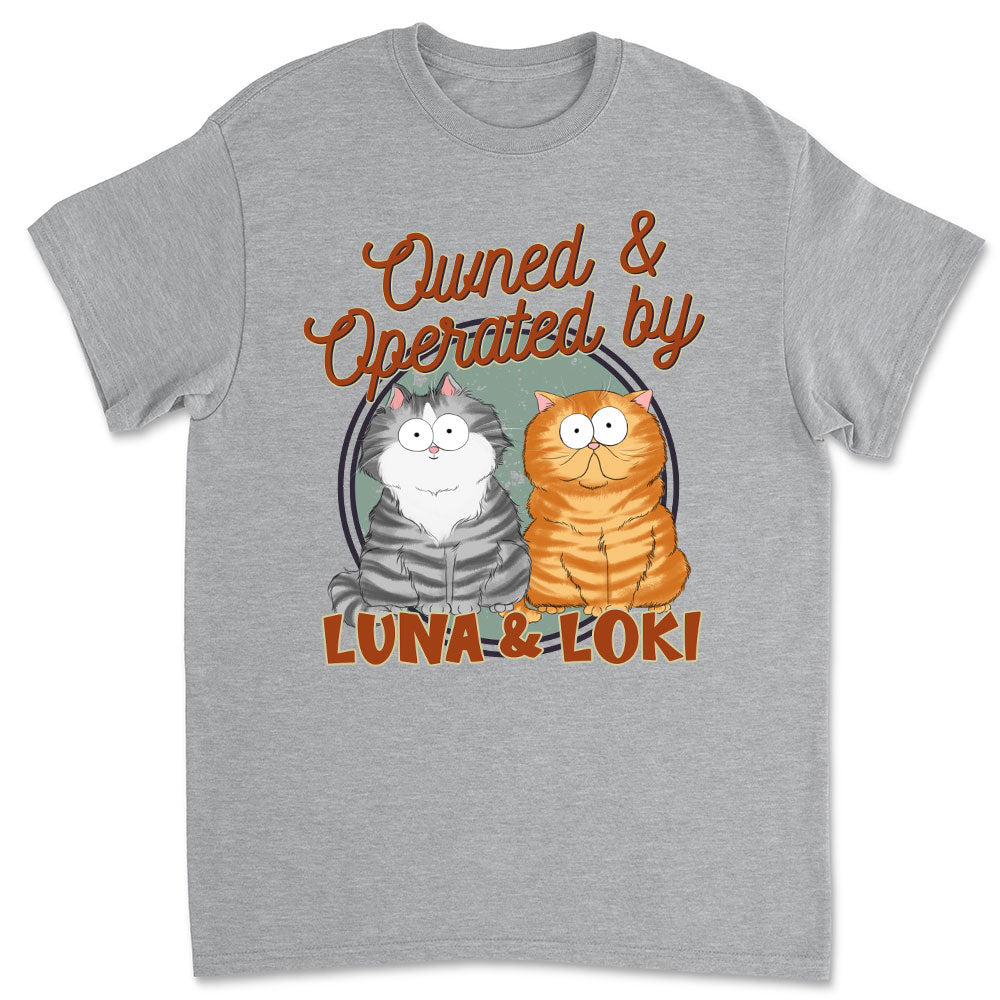 Personalized Custom Unisex Cat - Owned Operated T - shirt for Pet Lovers